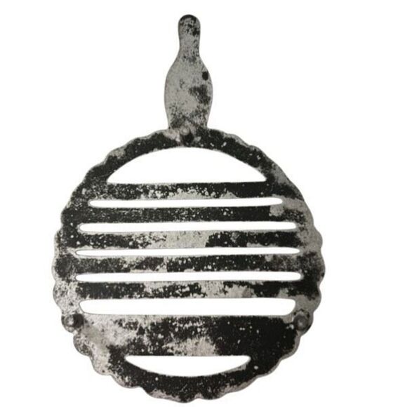 Vintage Bowlers Prayer Cast Iron Pot Holder - Picture 4 of 4